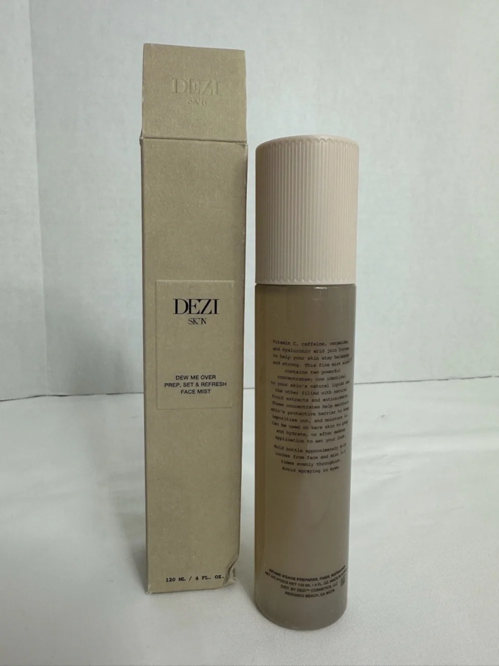 DEZI Skin Dew Me Over Face Mist 120ml Prep Set Refresh Skincare Spray Quiet Lux